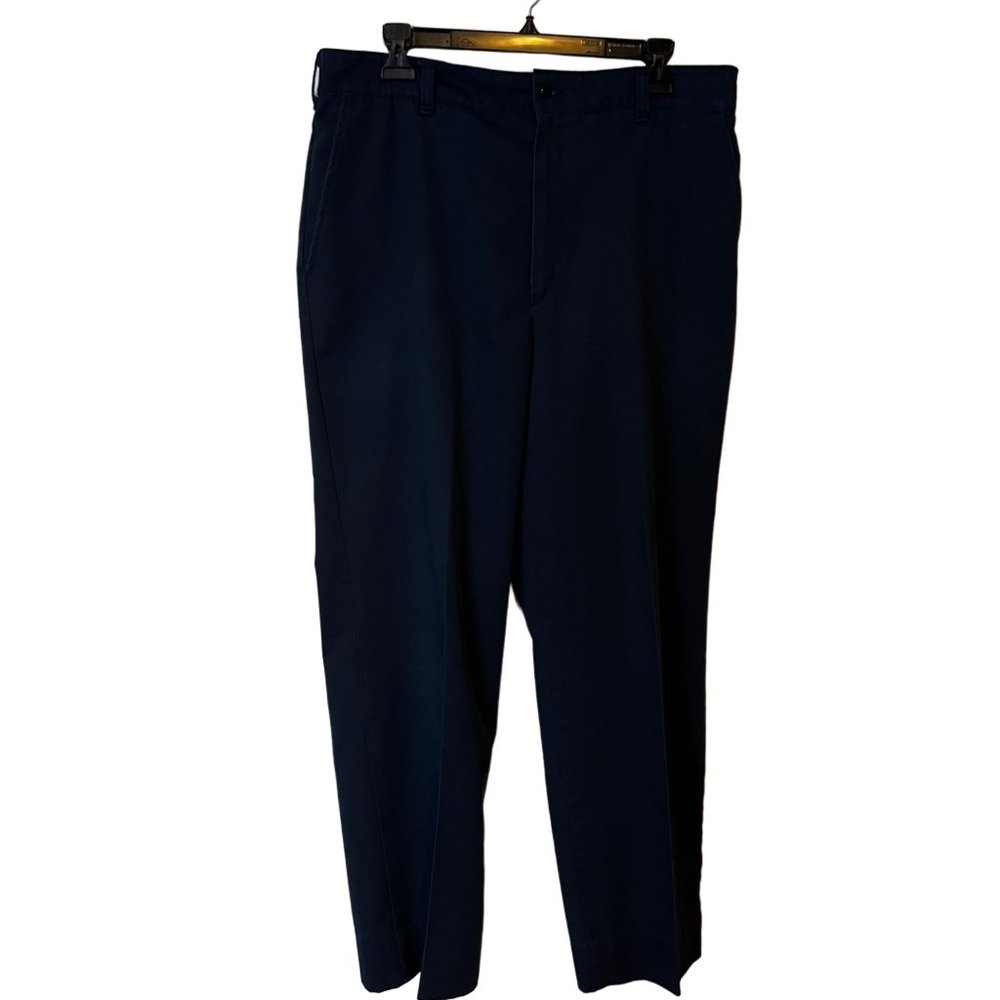 VINTAGE Wearguard Pants Blue USA Made Back Button Pockets Mens Size 36